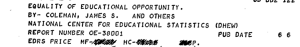 A point made in The Coleman Report that is really what makes the difference between great schools and mediocre. 